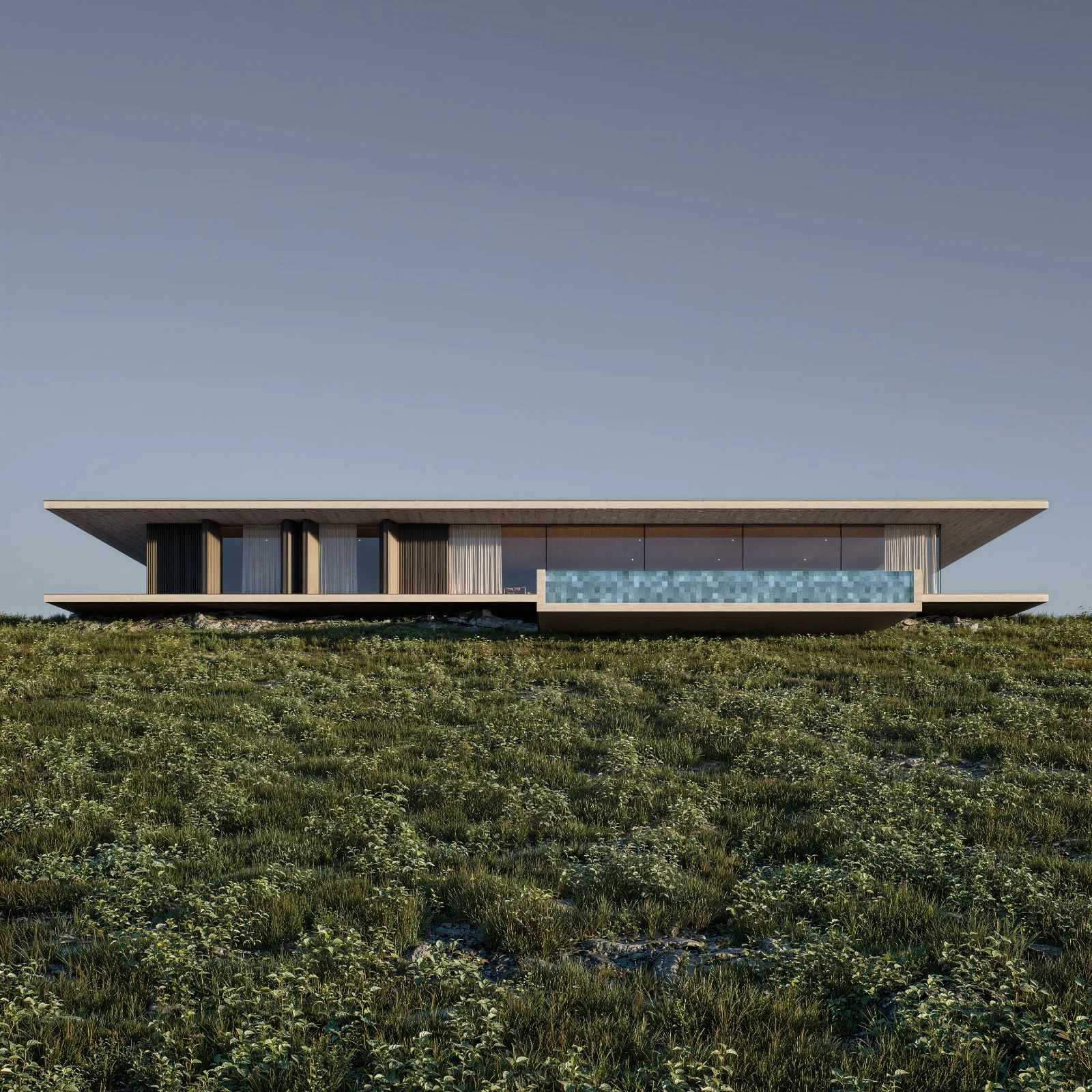 Residência integrada à paisagem